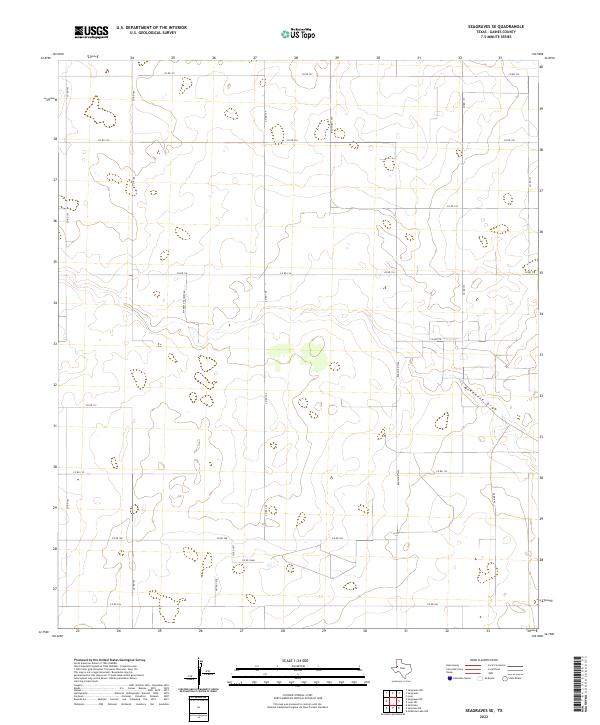 Seagraves SE, TX — USGS 7.5-minute topo (2022)