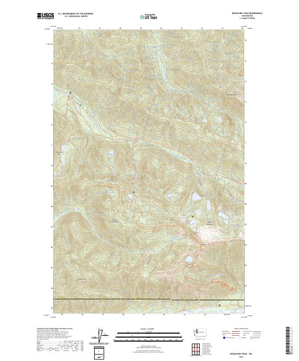 Bogachiel Peak, WA — USGS 7.5-minute topo (2023)