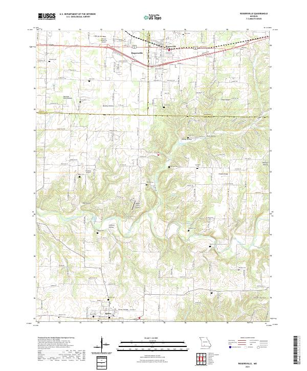 Rogersville, MO — USGS 7.5-minute topo (2021)