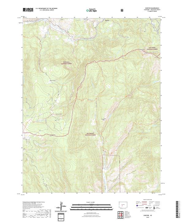Chester, CO — USGS 7.5-minute topo (2022)