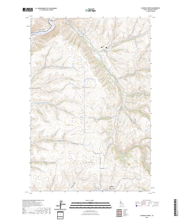 Culdesac North, ID — USGS 7.5-minute topo (2024)