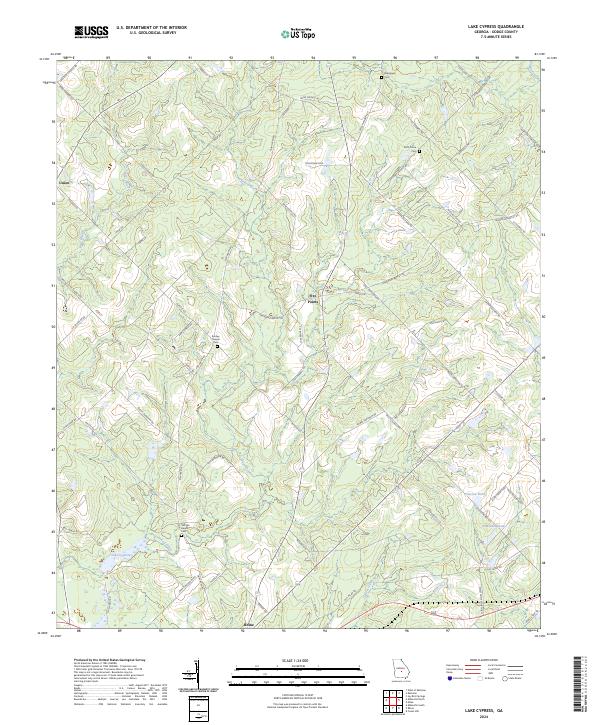 Lake Cypress, GA — USGS 7.5-minute topo (2024)