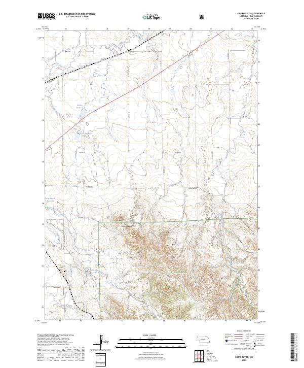 Crow Butte, NE — USGS 7.5-minute topo (2023)