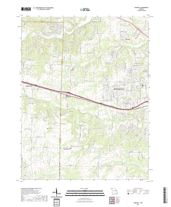 Foristell, MO — USGS 7.5-minute topo (2021)