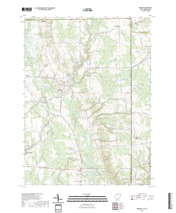 Kinsman, OH-PA — USGS 7.5-minute topo (2023)