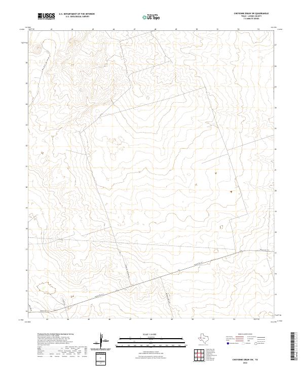 Cheyenne Draw SW, TX — USGS 7.5-minute topo (2022)