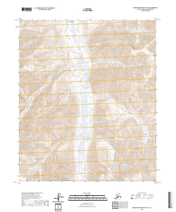 Demarcation Point B-5 SE, AK — USGS 7.5-minute topo (2023)