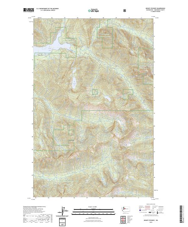 Mount Stickney, WA — USGS 7.5-minute topo (2023)