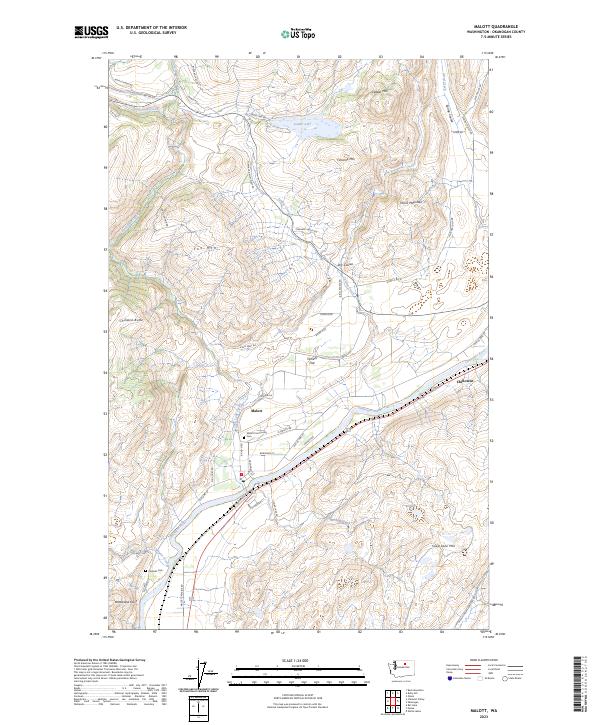 Malott, WA — USGS 7.5-minute topo (2023)