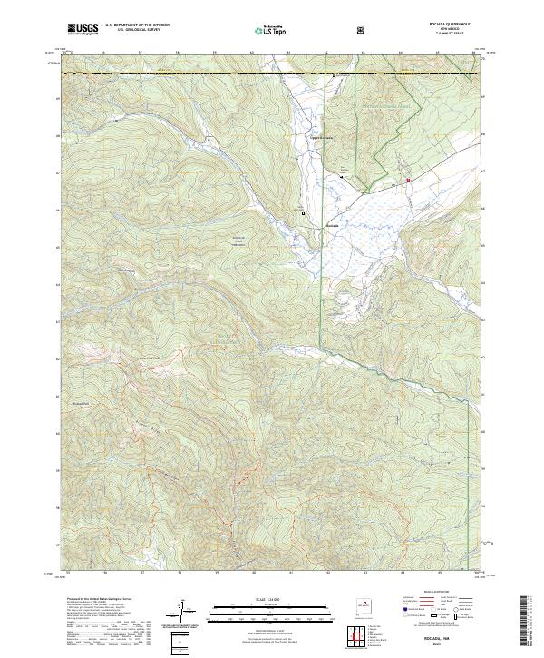 Rociada, NM — USGS 7.5-minute topo (2023)