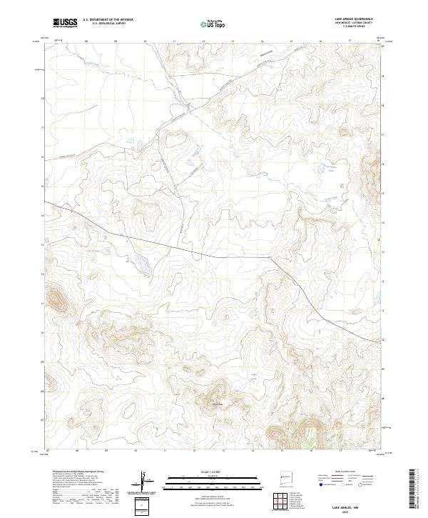 Lake Armijo, NM — USGS 7.5-minute topo (2023)
