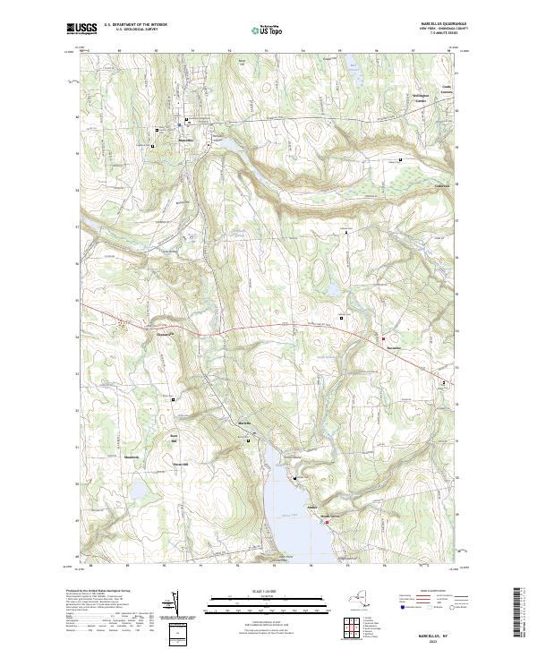 Marcellus, NY — USGS 7.5-minute topo (2023)