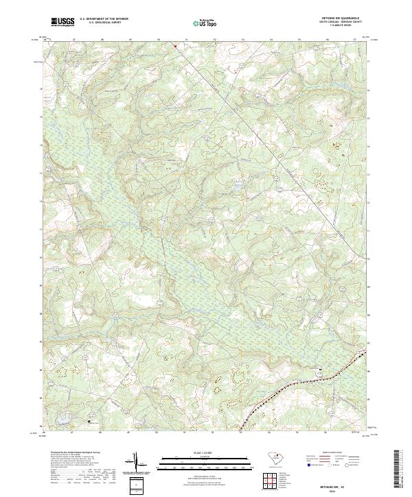 Bethune NW, SC — USGS 7.5-minute topo (2024)