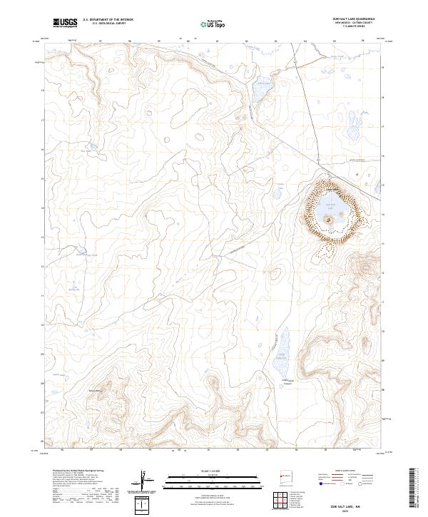 Zuni Salt Lake, NM — USGS 7.5-minute topo (2023)