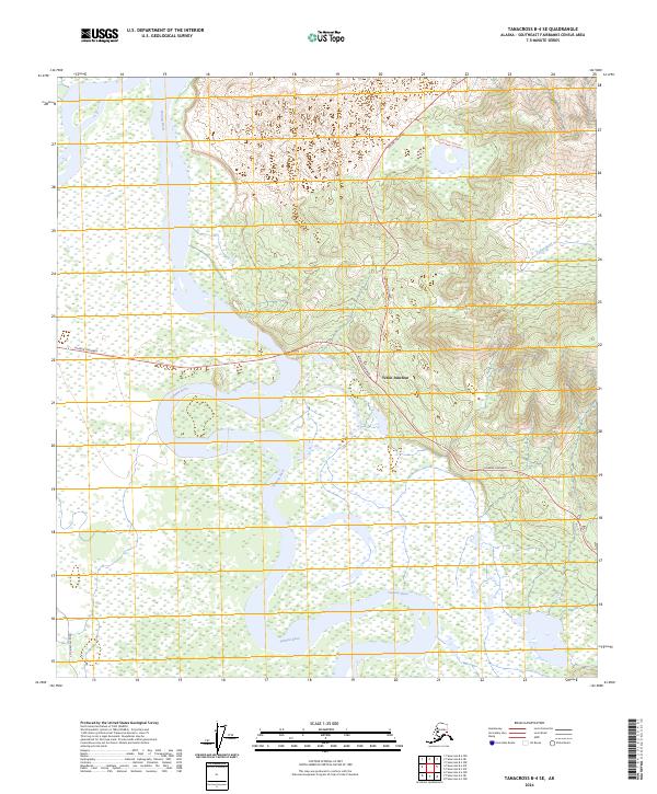 Tanacross B-4 SE, AK — USGS 7.5-minute topo (2024)