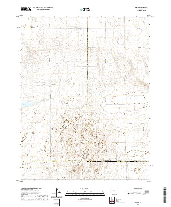 Amy SW, KS — USGS 7.5-minute topo (2022)