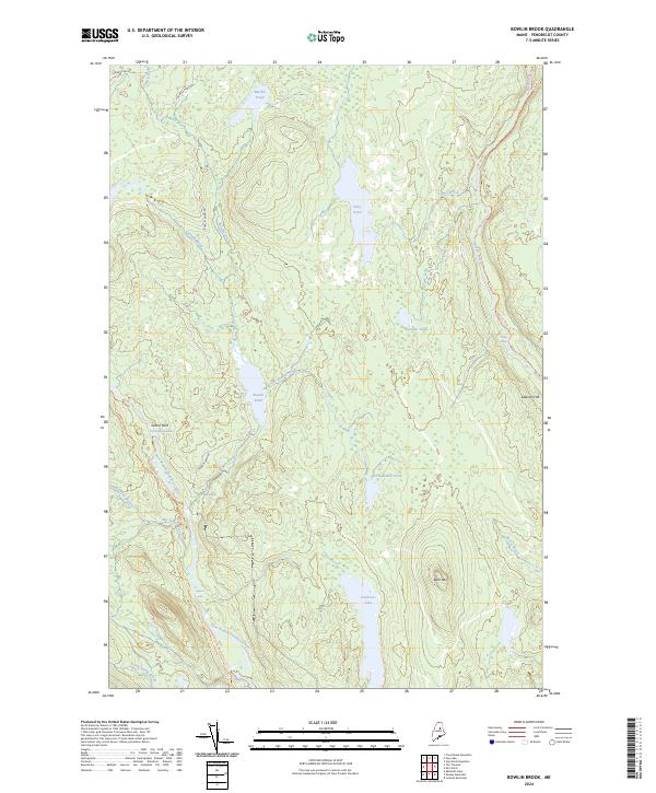 Bowlin Brook, ME — USGS 7.5-minute topo (2024)