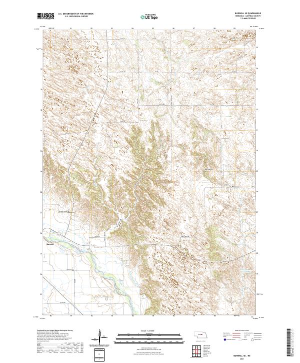 Burwell SE, NE — USGS 7.5-minute topo (2021)