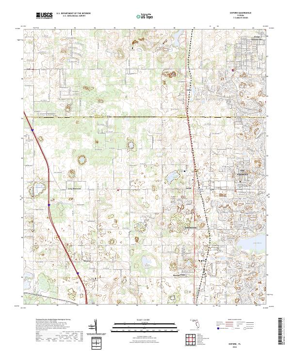 Oxford, FL — USGS 7.5-minute topo (2024)
