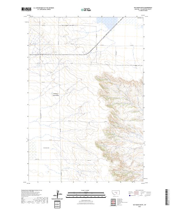 Hay Basin South, MT — USGS 7.5-minute topo (2024)