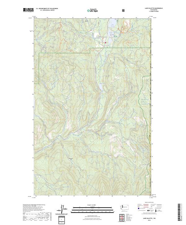 Lake Gillette, WA — USGS 7.5-minute topo (2023)