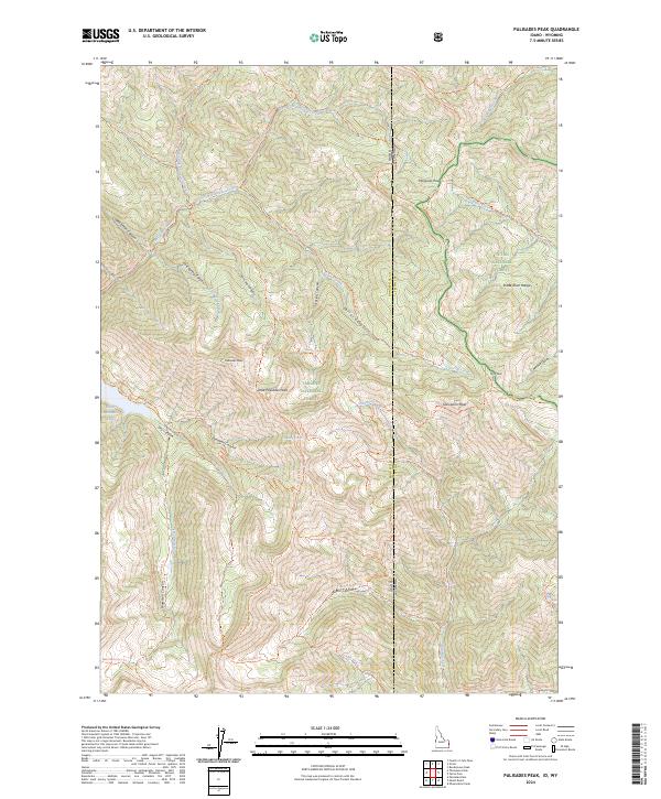 Palisades Peak, ID-WY — USGS 7.5-minute topo (2024)