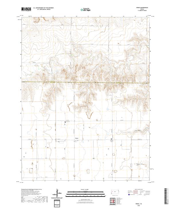 Pence, KS — USGS 7.5-minute topo (2022)