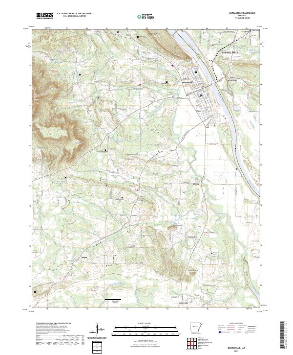 Dardanelle, AR — USGS 7.5-minute topo (2024)