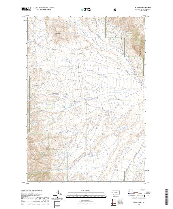 Island Butte, MT — USGS 7.5-minute topo (2024)
