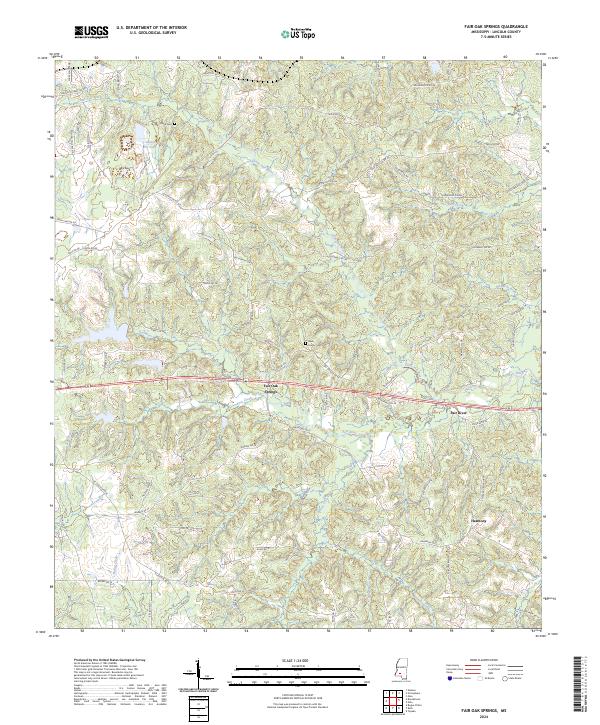 Fair Oak Springs, MS — USGS 7.5-minute topo (2024)
