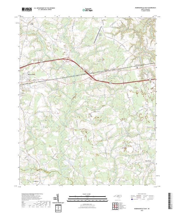 Robersonville East, NC — USGS 7.5-minute topo (2022)