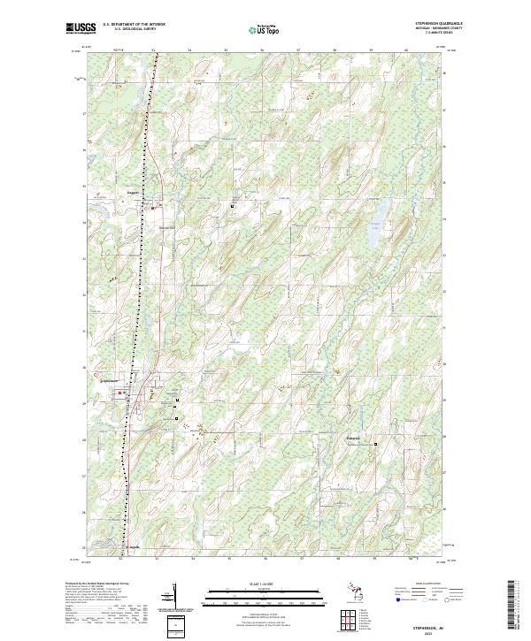 Stephenson, MI — USGS 7.5-minute topo (2023)