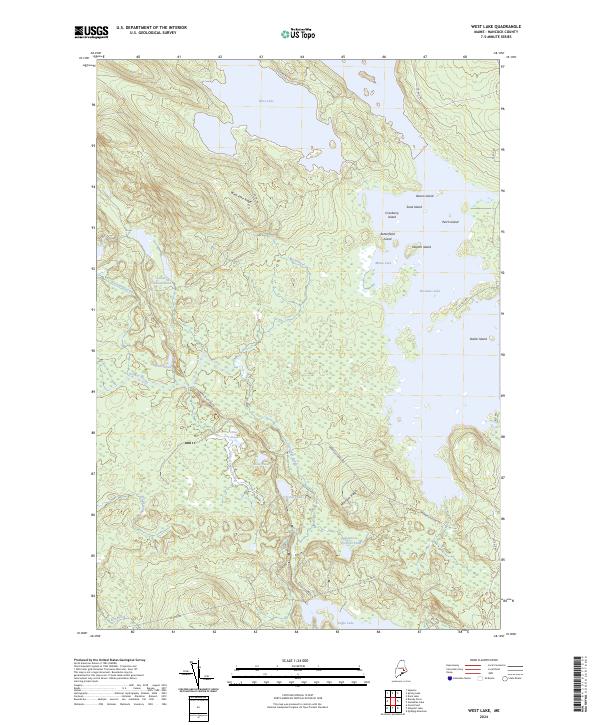 West Lake, ME — USGS 7.5-minute topo (2024)
