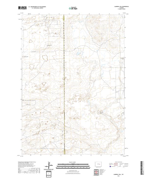 Campbell Hill, WY — USGS 7.5-minute topo (2021)