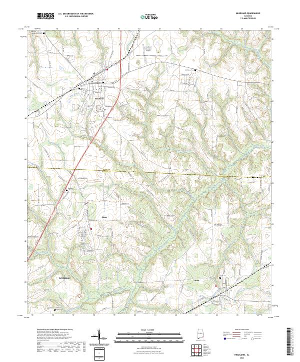 Headland, AL — USGS 7.5-minute topo (2024)