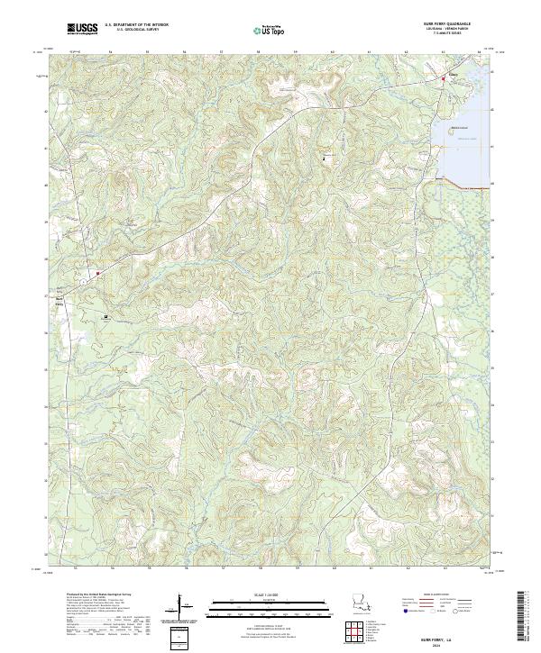 Burr Ferry, LA — USGS 7.5-minute topo (2024)