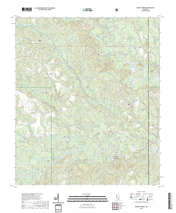 Ramsey Springs, MS — USGS 7.5-minute topo (2024)