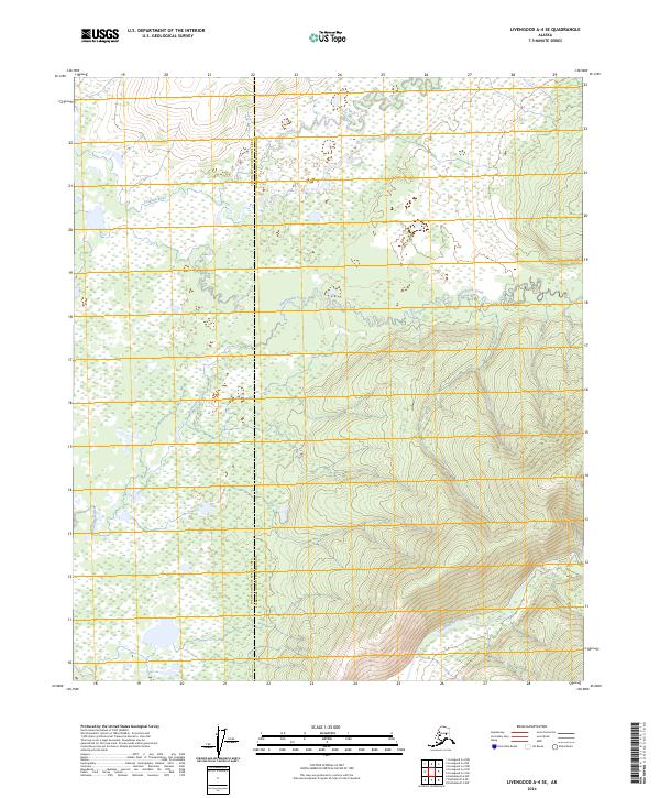 Livengood A-4 SE, AK — USGS 7.5-minute topo (2024)