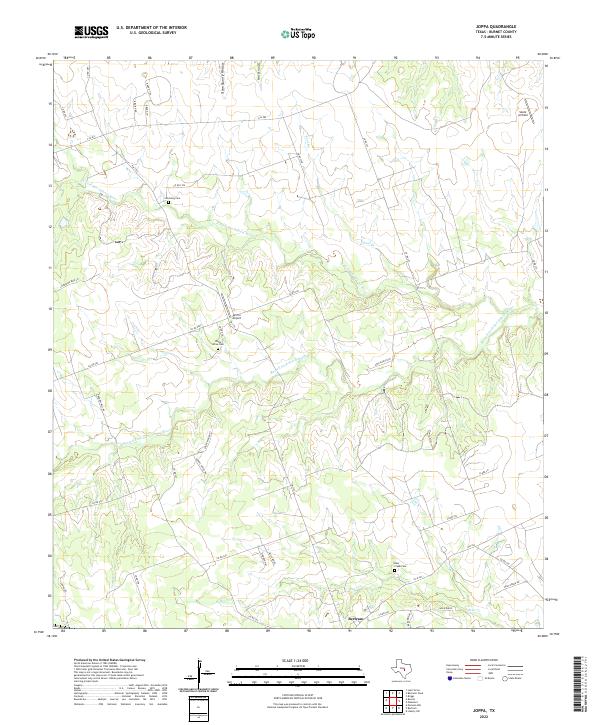 Joppa, TX — USGS 7.5-minute topo (2022)