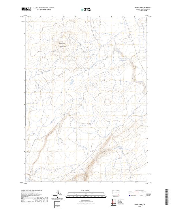 Jackies Butte, OR — USGS 7.5-minute topo (2023)