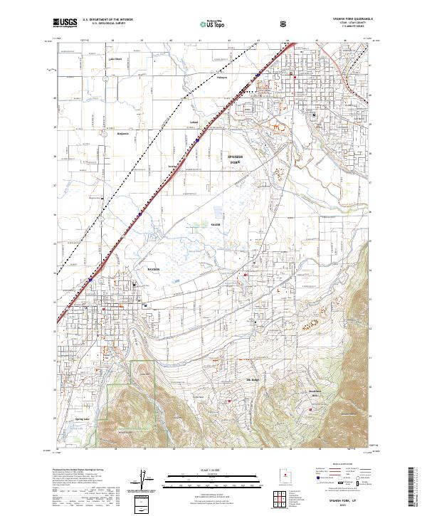 Spanish Fork, UT — USGS 7.5-minute topo (2023)