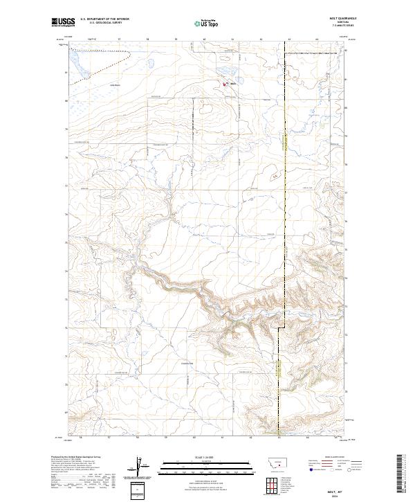 Molt, MT — USGS 7.5-minute topo (2024)