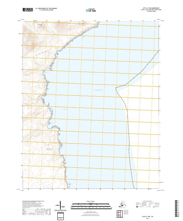 Attu A-1 NW, AK — USGS 7.5-minute topo (2021)