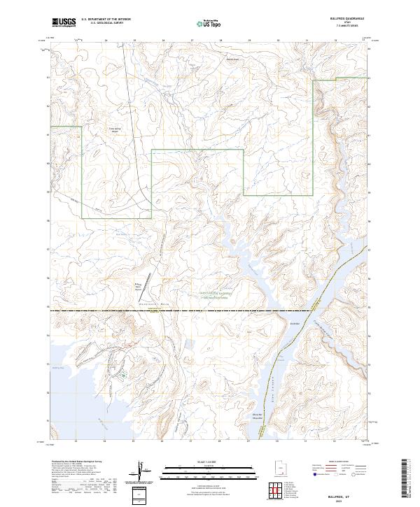 Bullfrog, UT — USGS 7.5-minute topo (2023)