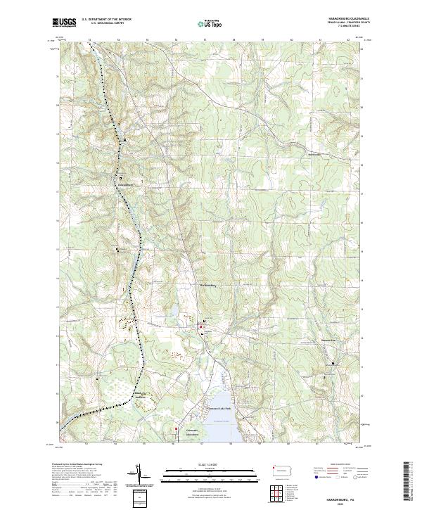 Harmonsburg, PA — USGS 7.5-minute topo (2023)