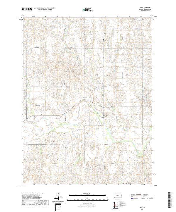 Speed, KS — USGS 7.5-minute topo (2022)