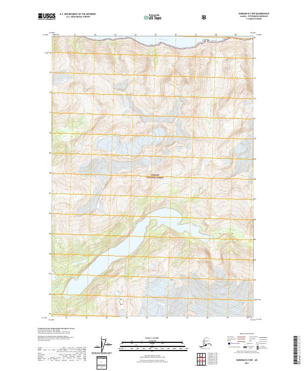 Sumdum B-3 NW, AK — USGS 7.5-minute topo (2021)