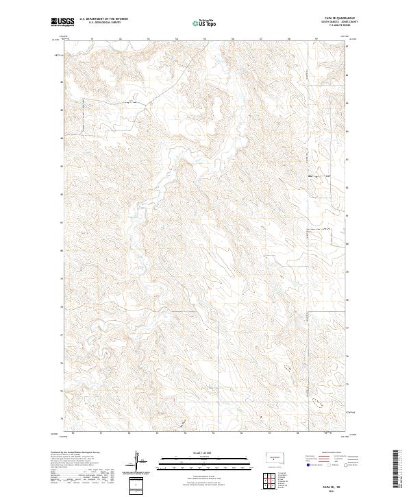 Capa SE, SD — USGS 7.5-minute topo (2021)