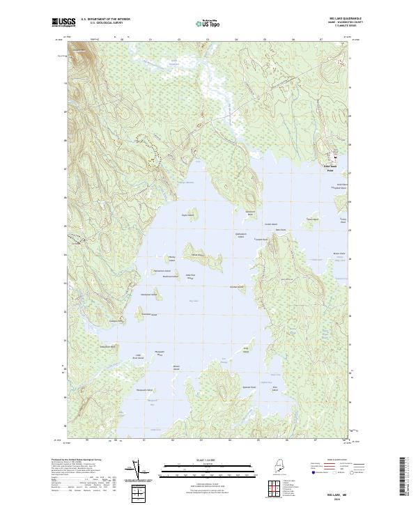 Big Lake, ME — USGS 7.5-minute topo (2024)