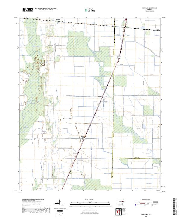 Fair Oaks, AR — USGS 7.5-minute topo (2024)